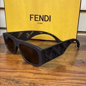 Fendi Black Geometric Sunglasses